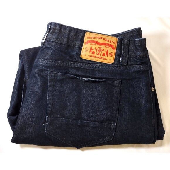 SWITCH NEW YORK & CO Men’s 40X34 Premium Dark Denim Jeans SWITCH Jeans - Picture 1 of 6